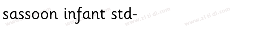 sassoon infant std字体转换 sassoon infant std字体转换